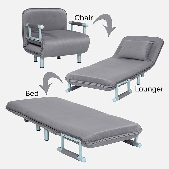 Multifunctional Foldable Sofa Cum Bed multicolor