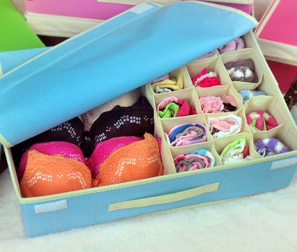 Innerwear Organizer 16+1 Compartment Foldable Closet - salesmania