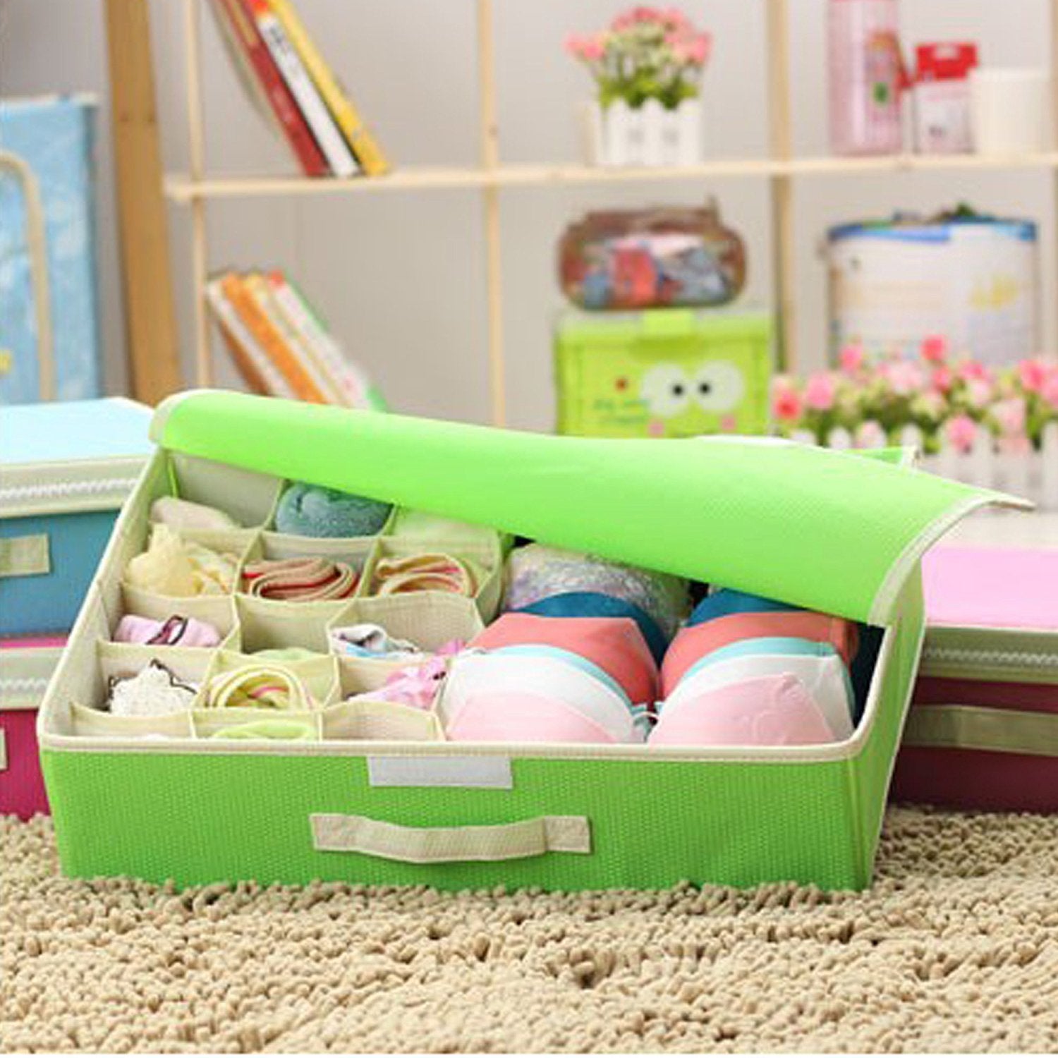 Innerwear Organizer 16+1 Compartment Foldable Closet - salesmania