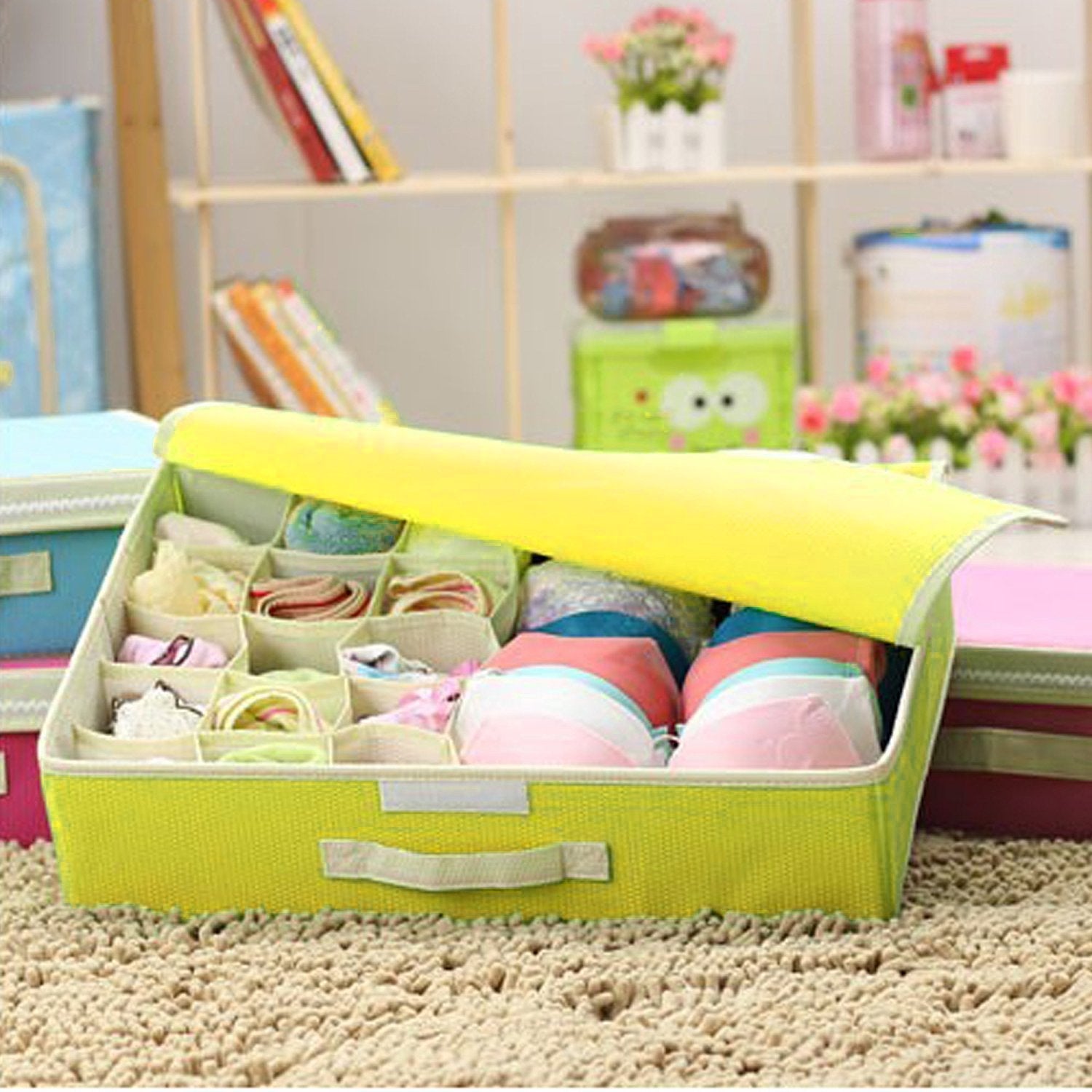 Innerwear Organizer 16+1 Compartment Foldable Closet - salesmania