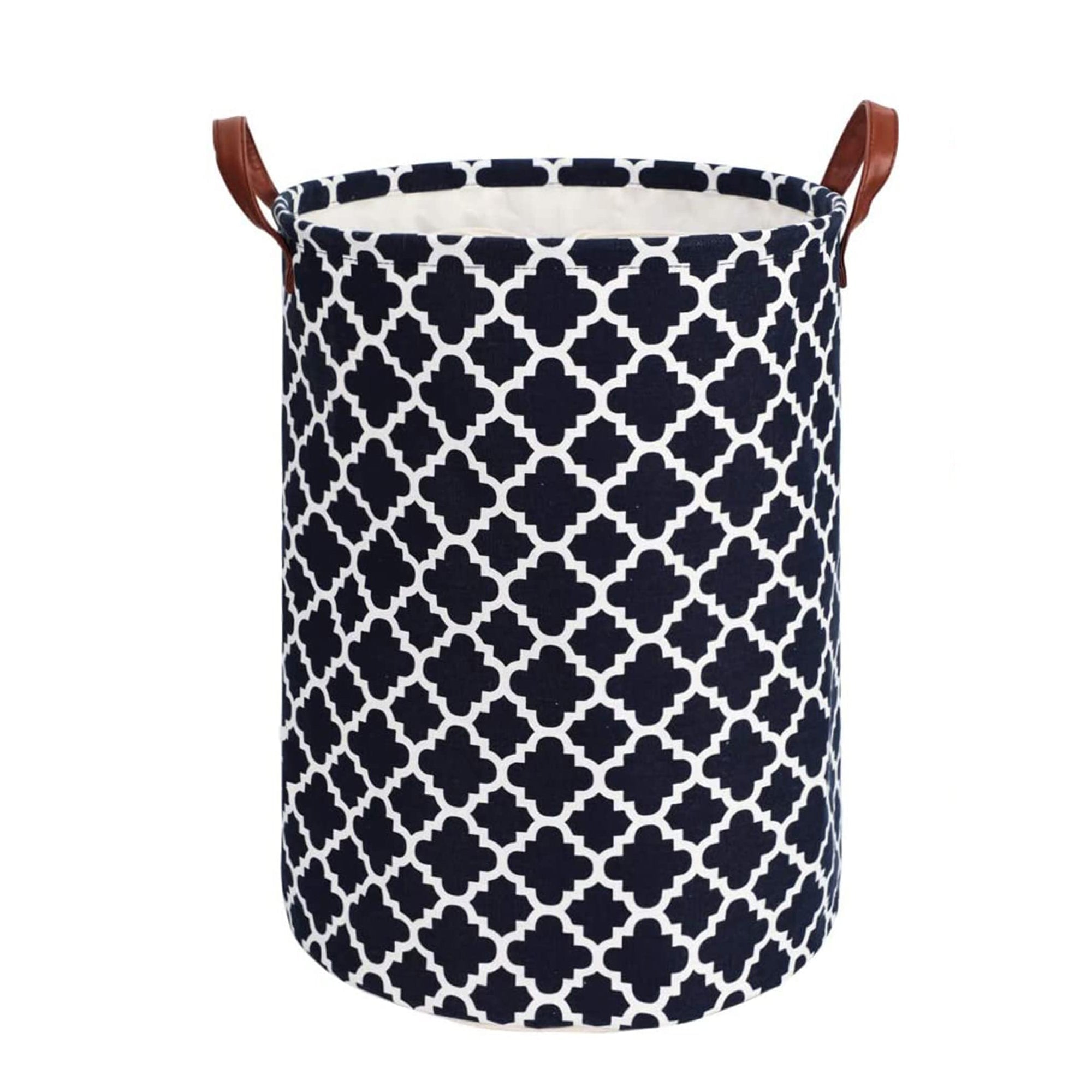 Laundry Basket with Handle - Black Diamond - salesmania