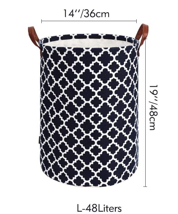 Laundry Basket with Handle - Black Diamond - salesmania