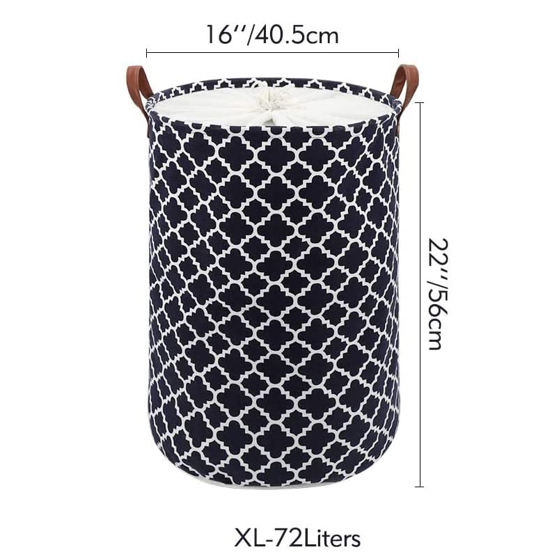 Laundry Basket with Handle - Black Diamond - salesmania