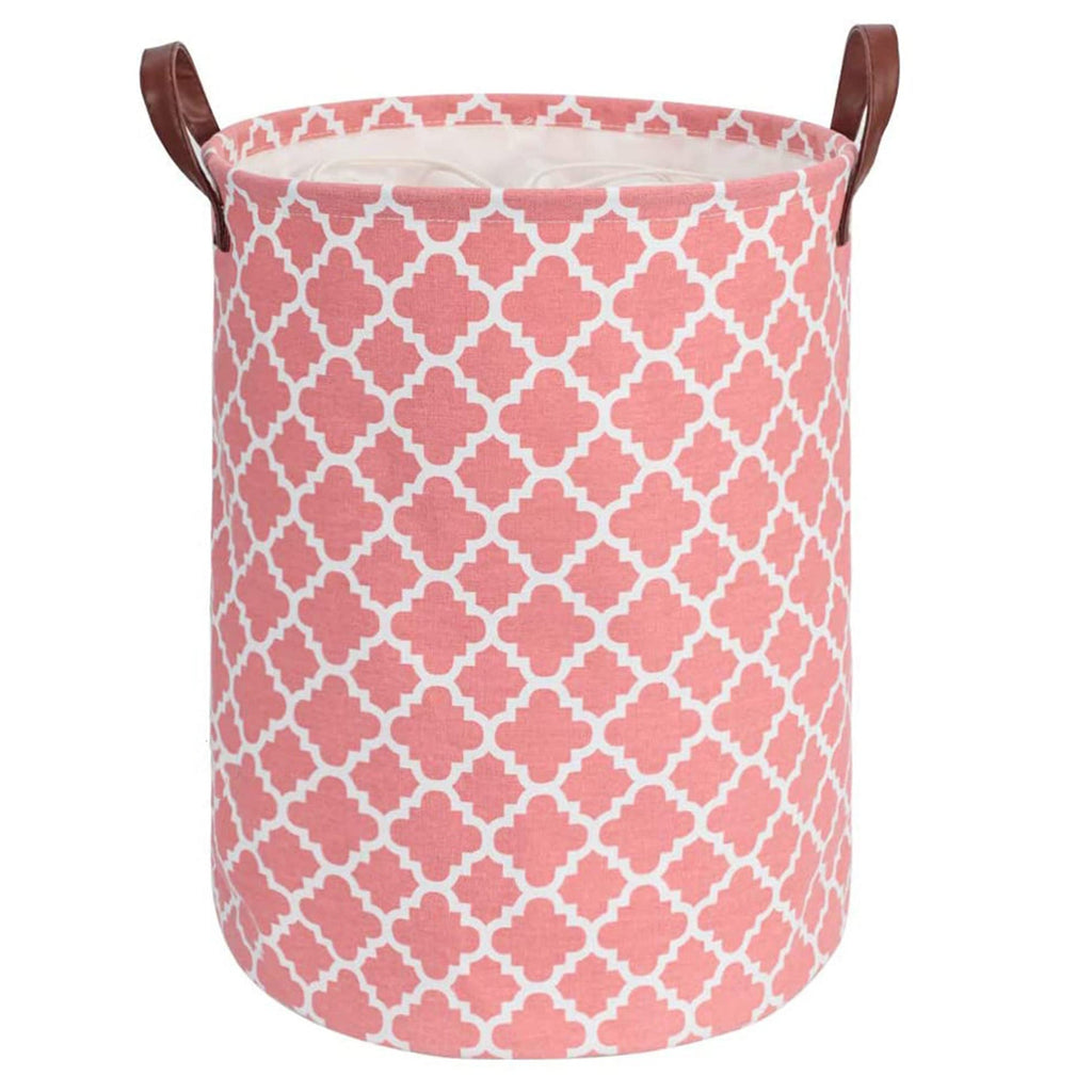 Laundry Basket with Handle - Pink Diamond - salesmania