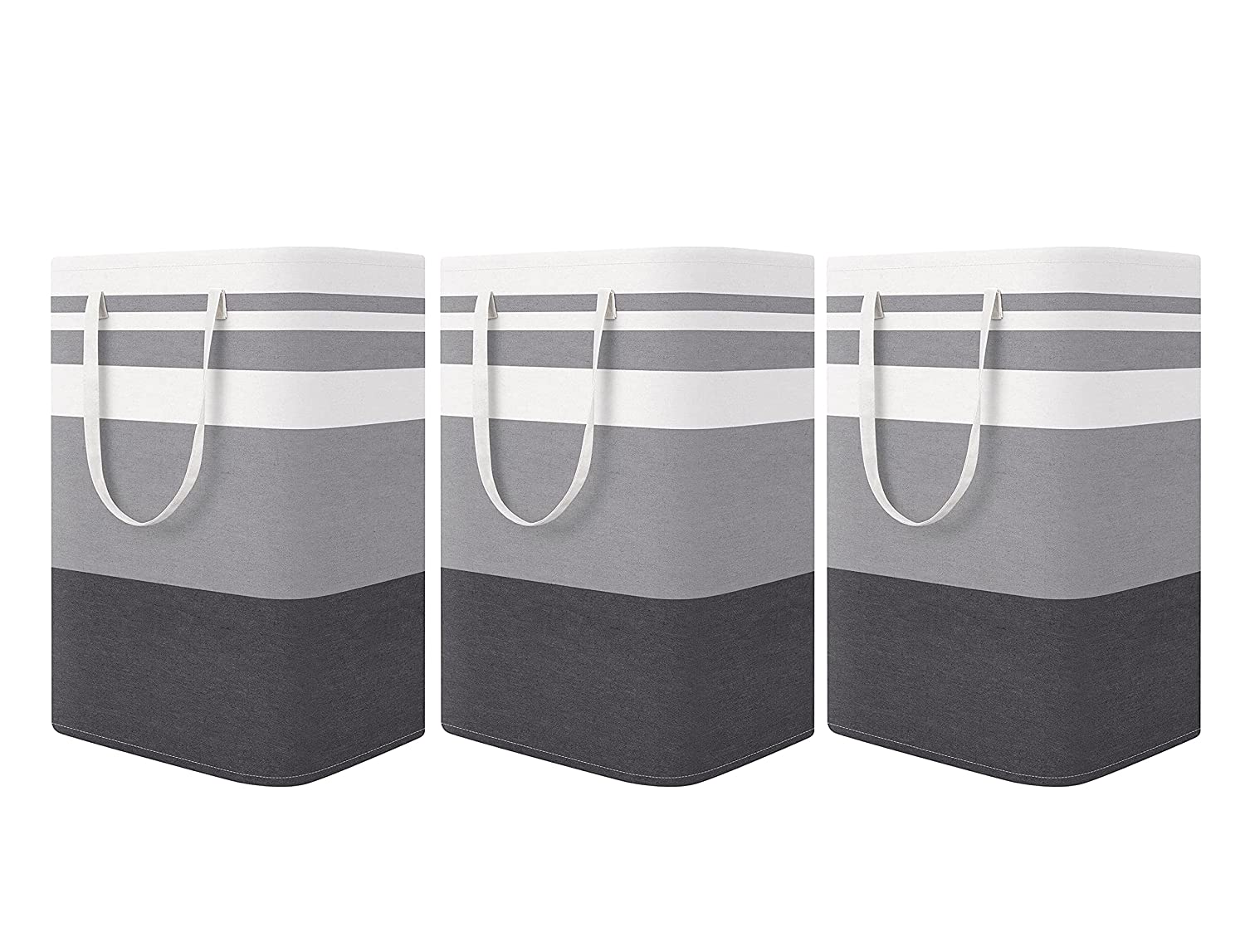 Laundry Hamper Collapsible(Gradient Stipe) - salesmania