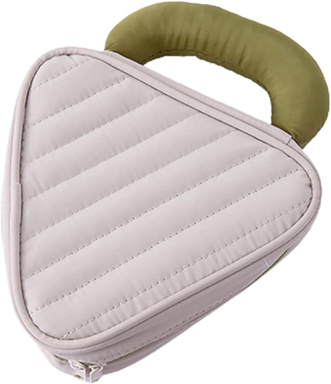 Makeup Organizer Travel Toiletry Bag Macaroon - Colored with Handle - salesmania