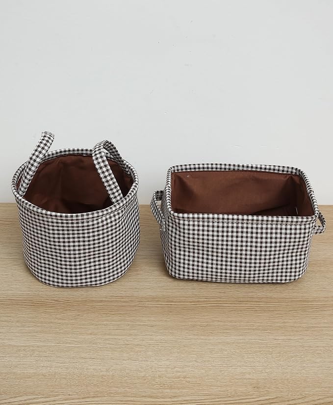 Open Storage Baskets Round and Rectangle Set 2 - salesmania