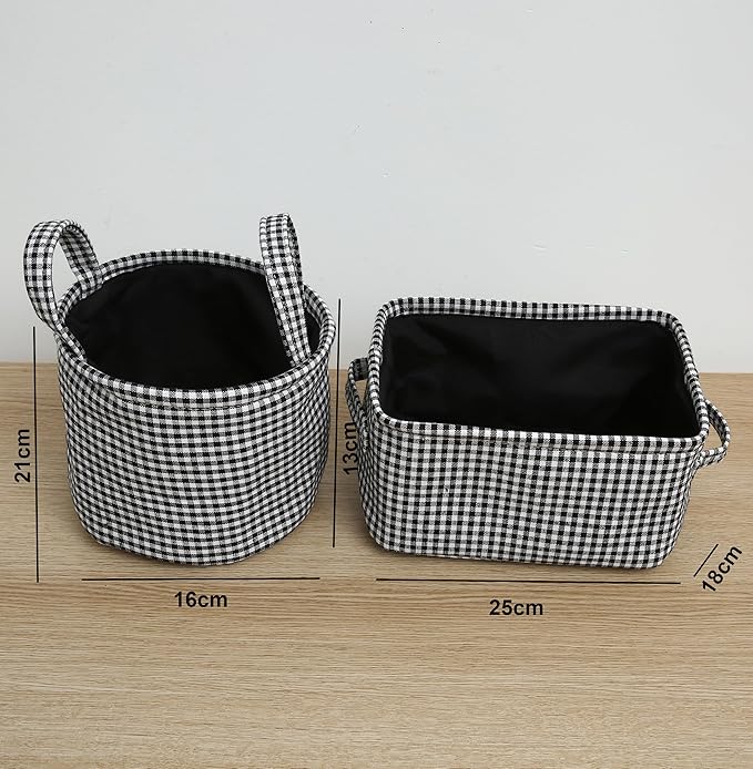 Open Storage Baskets Round and Rectangle Set 2 - salesmania