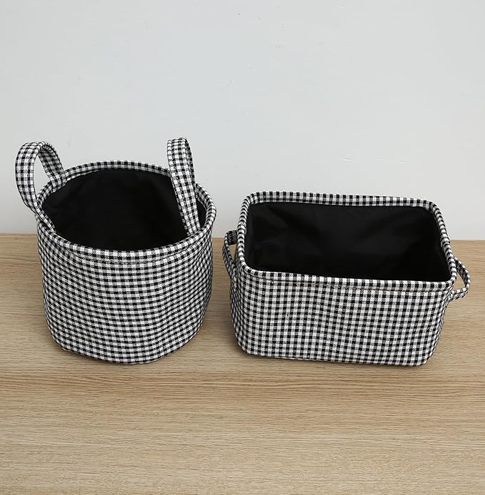 Open Storage Baskets Round and Rectangle Set 2 - salesmania