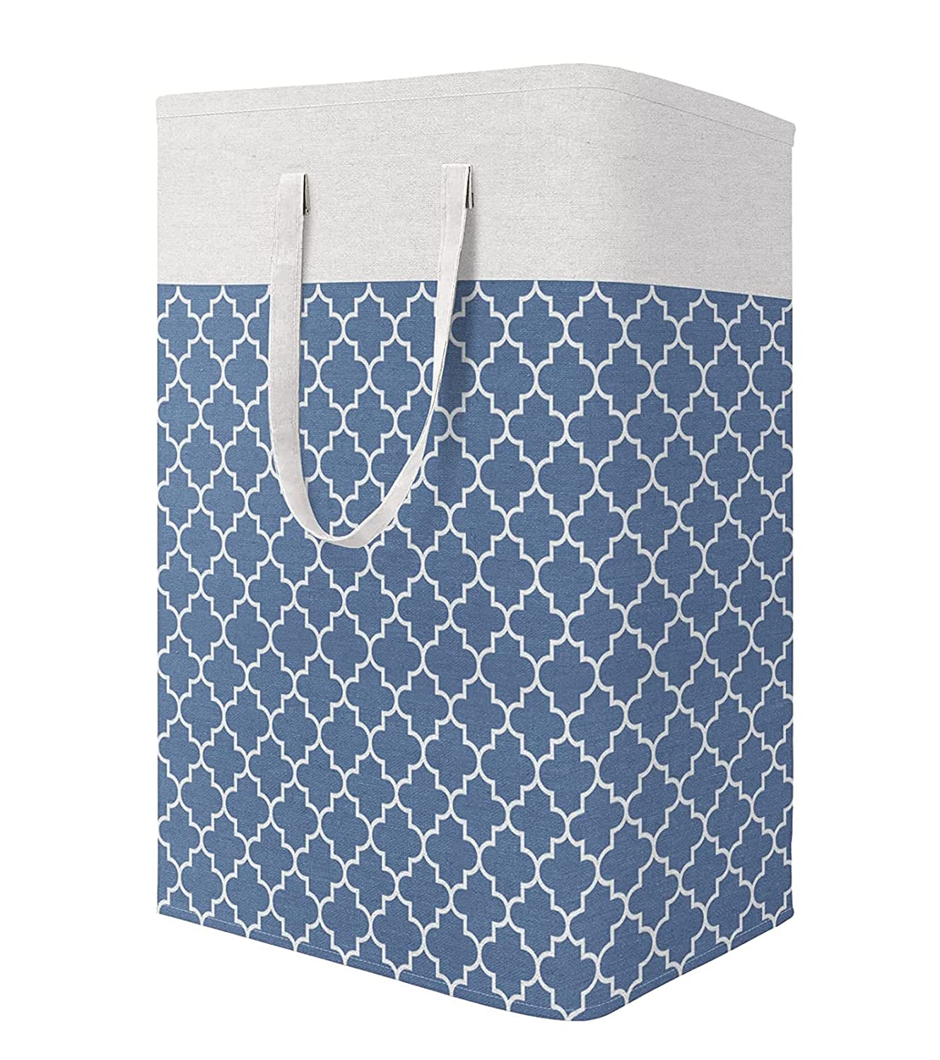 Printed Laundry Hamper 75L Collapsible Clothes Organizer - salesmania