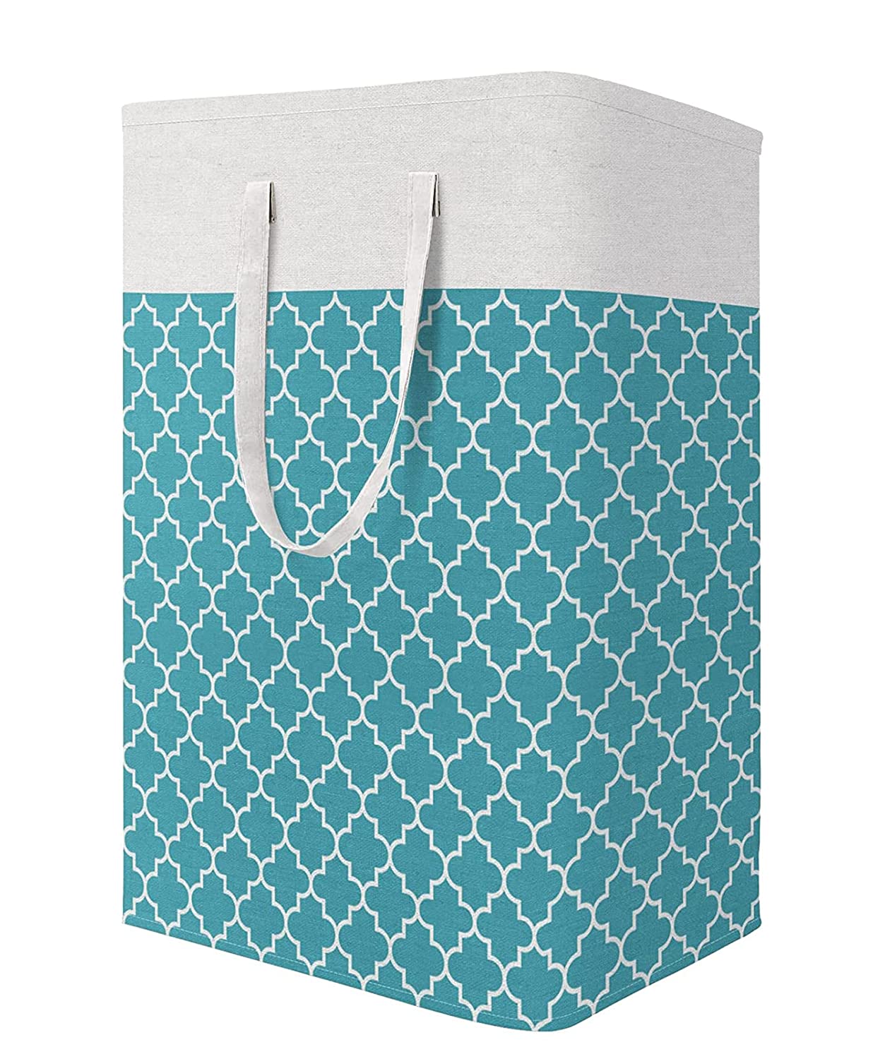 Printed Laundry Hamper 75L Collapsible Clothes Organizer - salesmania