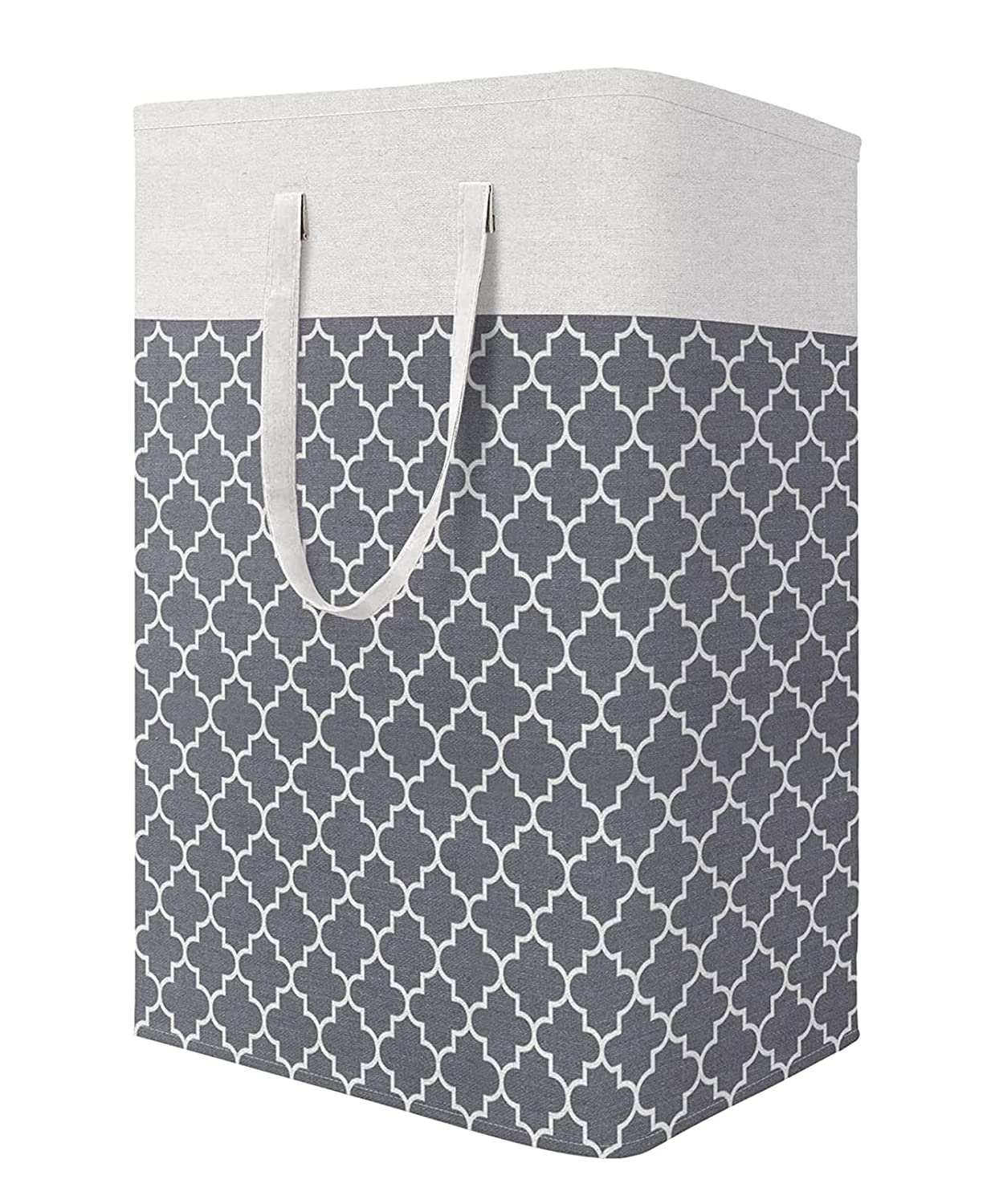 Printed Laundry Hamper 75L Collapsible Clothes Organizer - salesmania