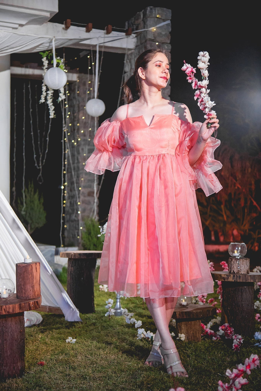 prisha organza dress - salesmania