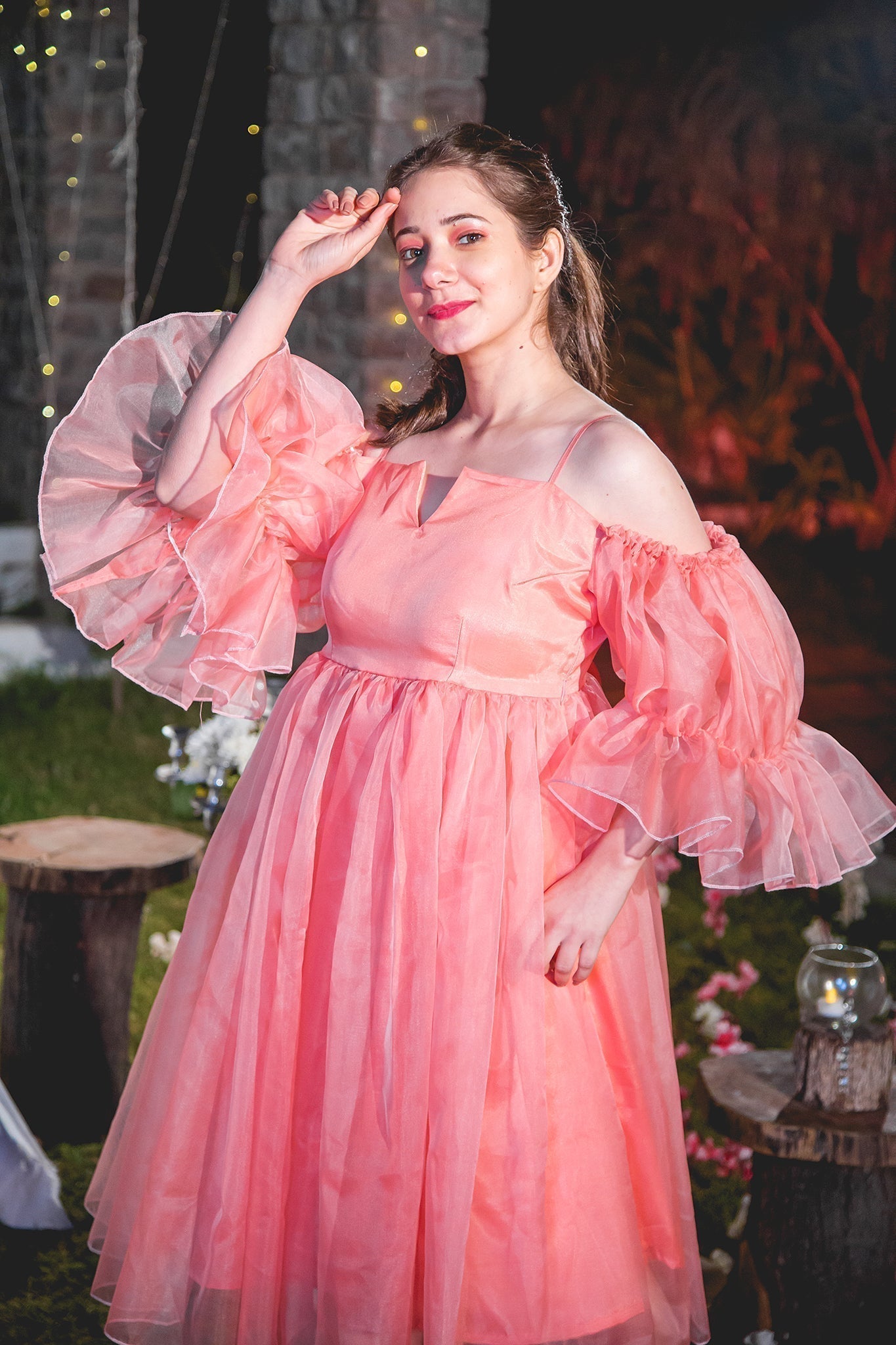 prisha organza dress - salesmania