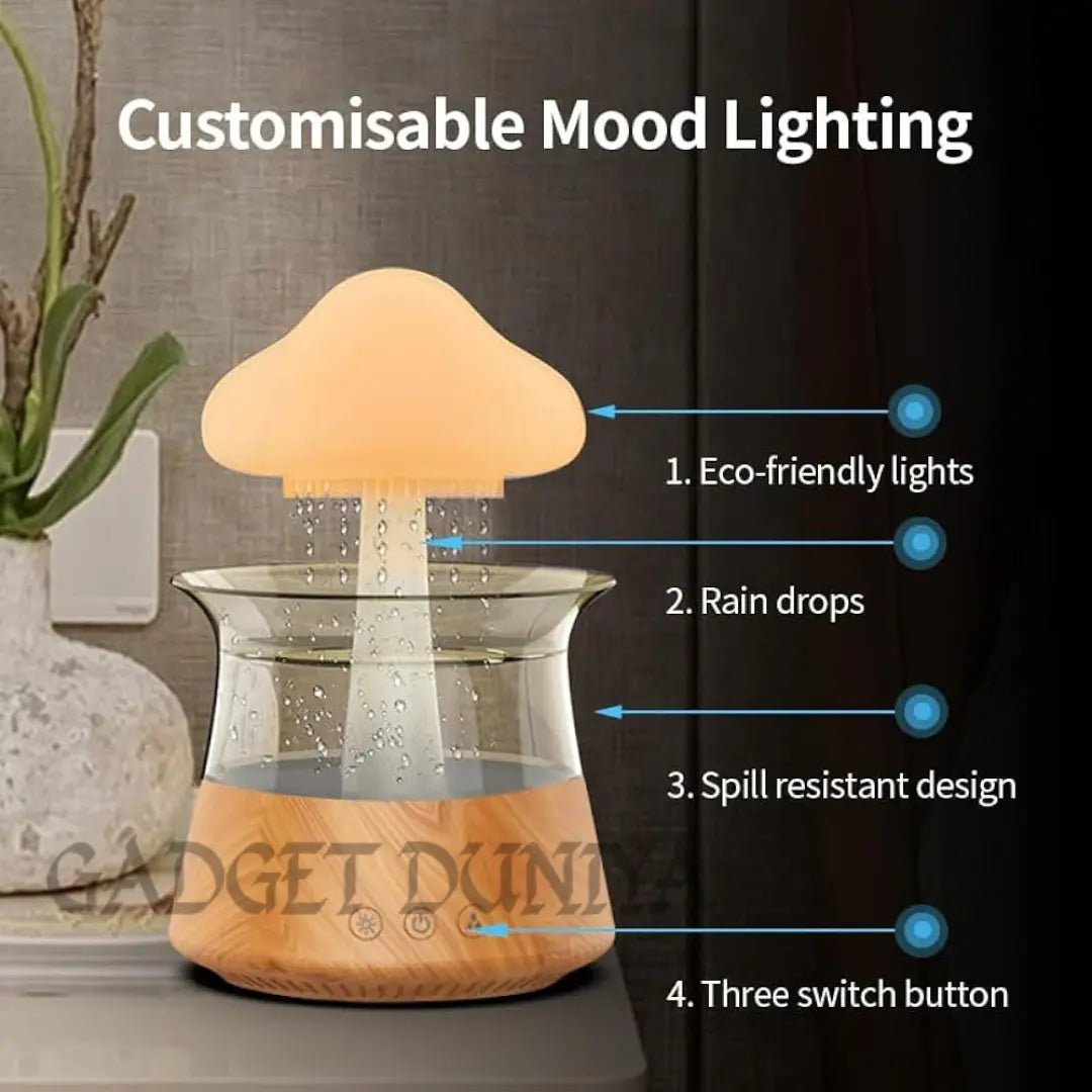 Rain Cloud Air Humidifier Waterfall Lamp - salesmania