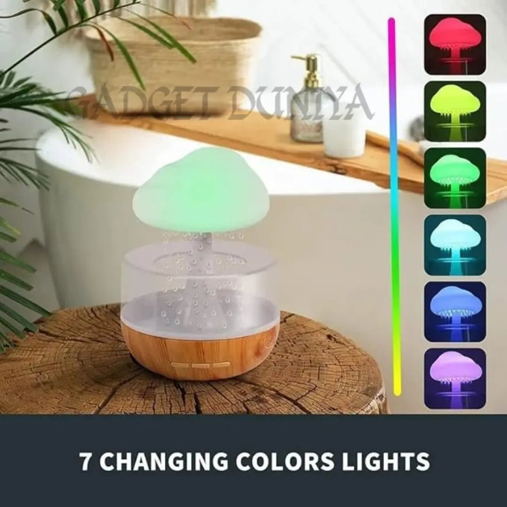 Rain Cloud Air Humidifier Waterfall Lamp - salesmania