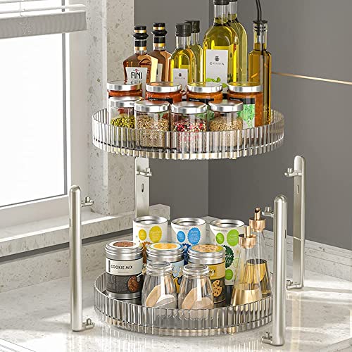 Rotating Turntable Cabinet Organizer - salesmania