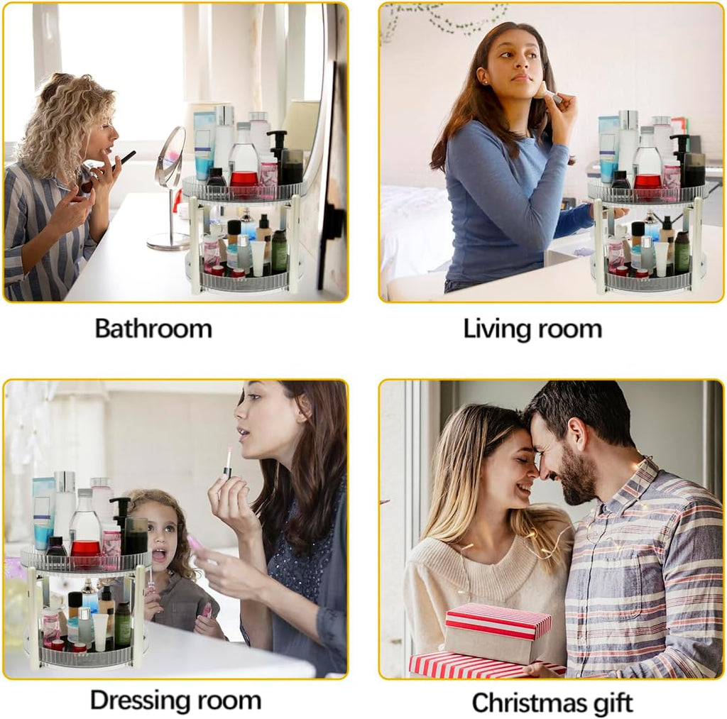 Rotating Turntable Cabinet Organizer - salesmania