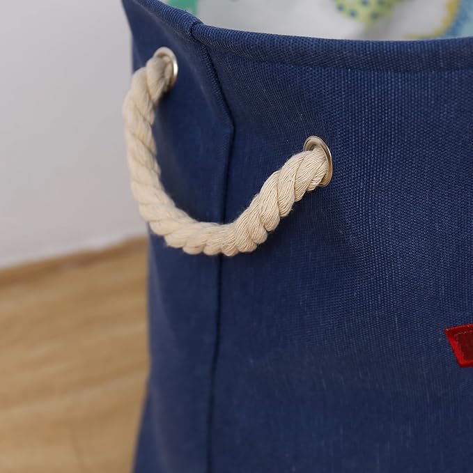 Round Laundry Basket Cute Cartoon Cloth Storage (Toys) - salesmania