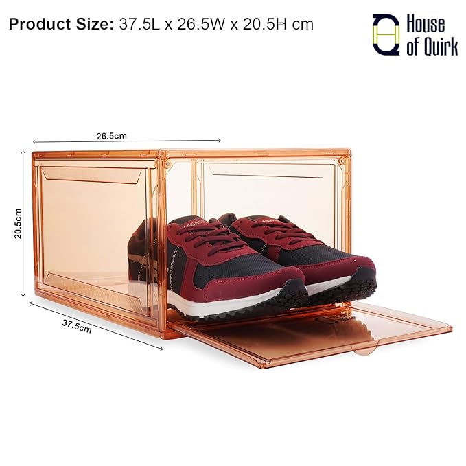 Shoe Organizer, Shoe Storage Boxes with Magnetic Door (Green) - salesmania