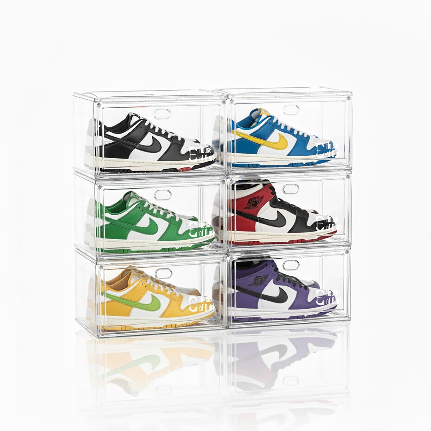 Shoe Storage Organizer Boxes White - salesmania