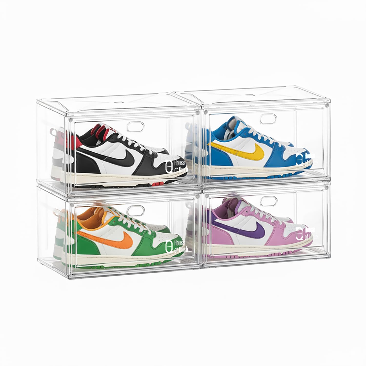 Shoe Storage Organizer Boxes White - salesmania