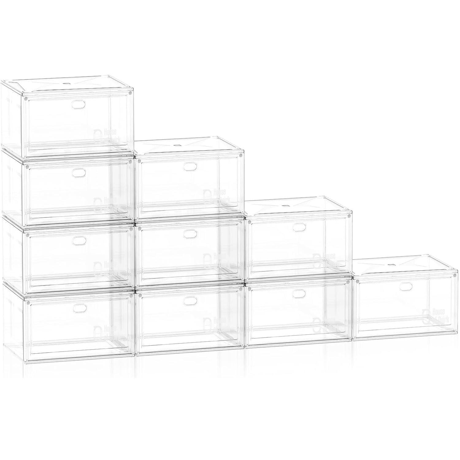Shoe Storage Organizer Boxes White - salesmania