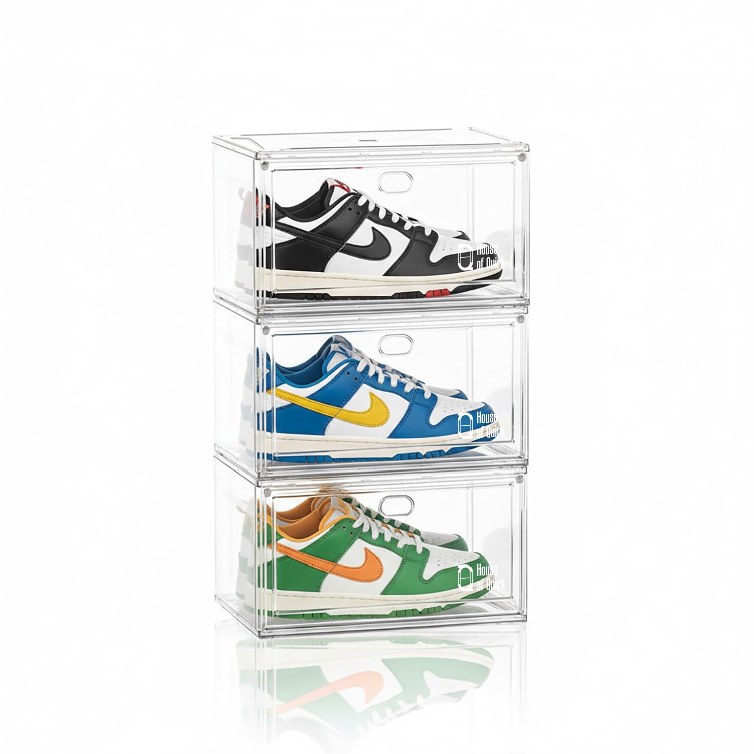 Shoe Storage Organizer Boxes White - salesmania