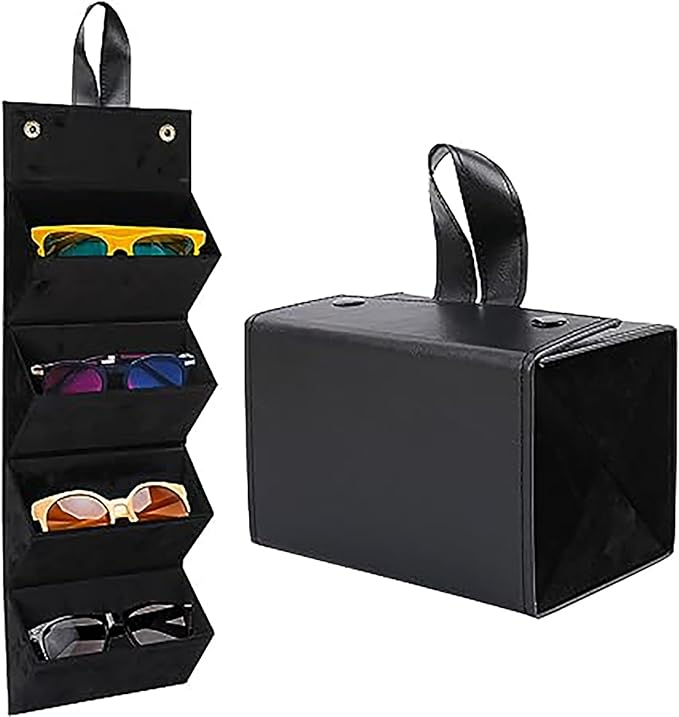 Sunglasses Storage Box, Faux Leather Sunglasses Box - salesmania