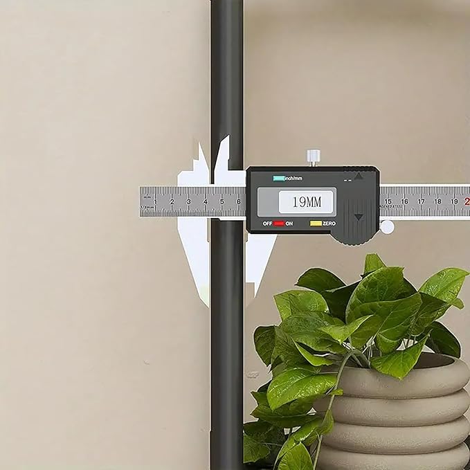 Tier Plastic Plant Stand with Wheels (Black) - salesmania